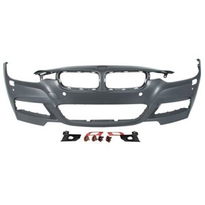 5510-00-0063909PP Bumper (front, M PAKIET, with fog lamp holes, with headlamp washe