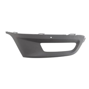 6502-07-9507916P Front bumper cover front R (GTI, with fog lamp holes, black) fits