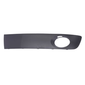 6502-07-9568923P Front bumper cover front L (with fog lamp holes, plastic, black) 