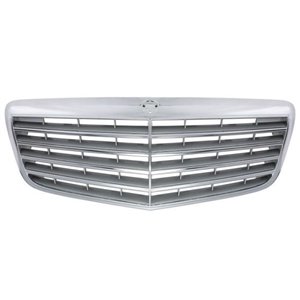 5601-00-3528992P Front grille (ELEGANCE, complete, chrome/silver) fits: MERCEDES E