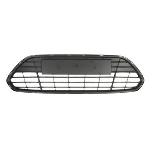 6502-07-2556998P Front bumper cover front (Middle, black) fits: FORD MONDEO IV 07.