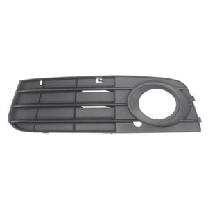 6502-07-0029913P Front bumper cover front L (with fog lamp holes, black) fits: AUD