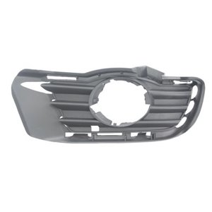 6502-07-3518916P Front bumper cover front R (ELEGANCE, with fog lamp holes, black)