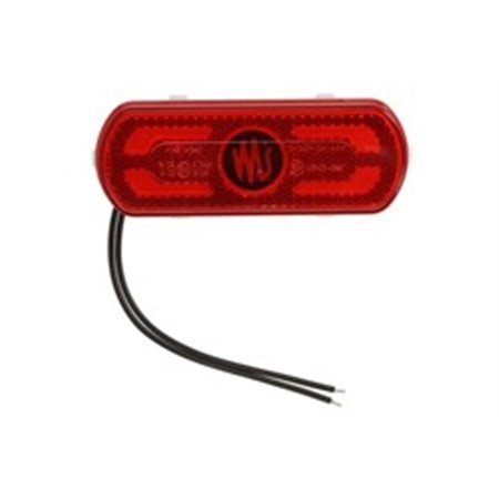 1599 W240 Outline markeringsljus L/R, röd, LED, höjd 53 mm bredd 134 mm de
