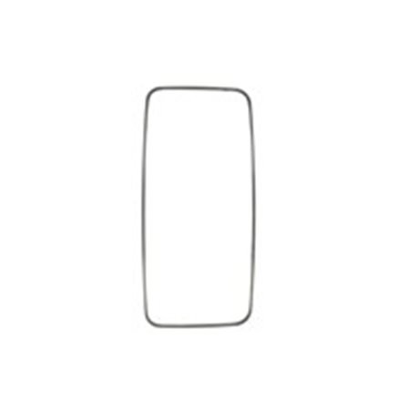 WS6042R+L Side mirror glass L/R (379 x176mm, with heating) (embossed) fits: