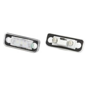 CLP027 Licence plate lighting LED, ligght colour: white; set, 12V,, with