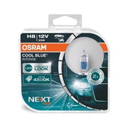 OSR64212 CBN-HCB Light bulb (Set 2pcs) H8 12V 35W PGJ19 1 Cool Blue Intense NextGe