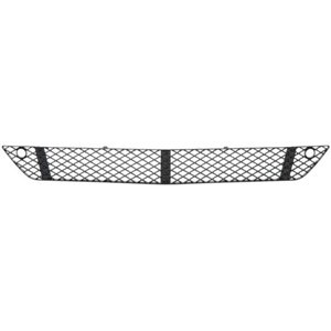 6502-07-3514911P Front bumper cover front (Middle, black) fits: MERCEDES S KLASA W