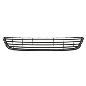 6502-07-9534995PP Front bumper cover front (Middle, black/chrome) fits: VW GOLF VI 