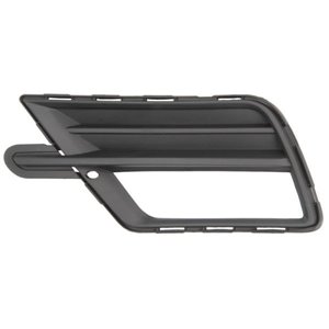 6502-07-9546913P Front bumper cover front L (with fog lamp holes, plastic, black) 