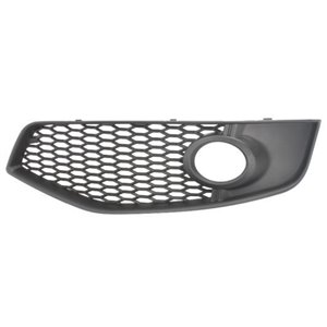 6502-07-0026921P Front bumper cover front L (S3, with fog lamp holes, black) fits: