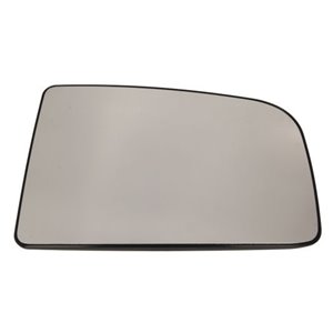 6102-02-1231996P Side mirror glass L (embossed, with heating, chrome, round lock) 