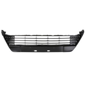 6502-07-8118912PQ Front bumper cover front (Bottom, black glossy, THATCHAM) fits: T