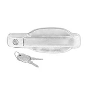 93936134Z Door handle front L (with the key, external, with lock, black) fi
