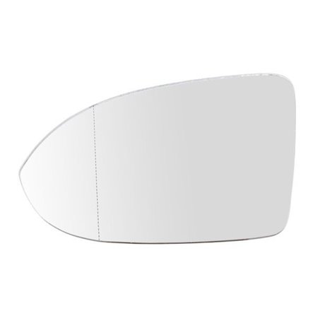 6102-01-2002687P Side mirror glass L (aspherical, with heating, chrome) fits: VW A