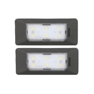 CLP011 Licence plate lighting LED, ligght colour: white; set, 12V,, with