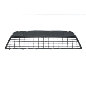 6502-07-2556995P Front bumper cover front (Middle, with slat holes, black) fits: F