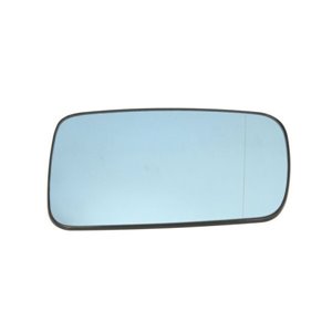 6102-02-1211523P Side mirror glass R (aspherical, with heating, blue) fits: BMW 3 