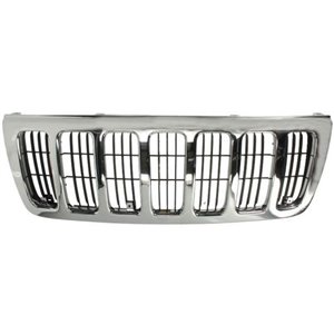 5601-00-3204994P Front grille (LAREDO, complete, black/chrome) fits: JEEP GRAND CH