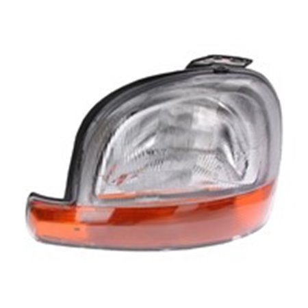TYC 20-5298-08-2 Headlamp L (H4, electric, without motor, indicator colour: orange