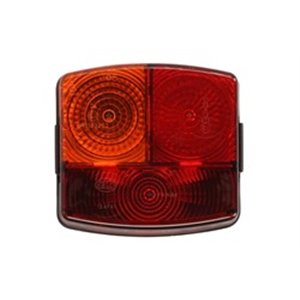 2SD002 776-231 Rear lamp L (P21W/R10W, 12V, red/yellow, with indicator, with sto