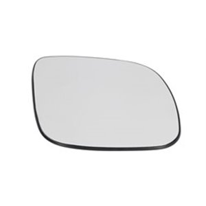 6102-02-1221599P Side mirror glass R (embossed, with heating, blue) fits: AUDI A3 