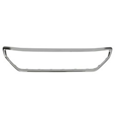 6502-07-5511995P Front grille frame (without Peugeot logo, plastic, chrome) fits: 
