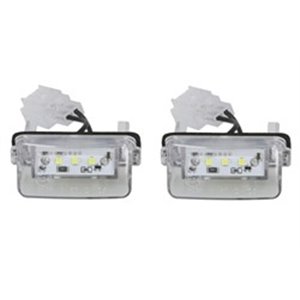 CLP016 Licence plate lighting LED, ligght colour: white; set, 12V,, with