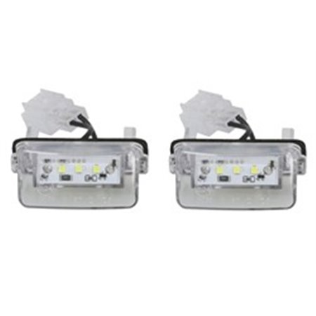 CLP016 Licence plate lighting LED, ligght colour: white set, 12V,, with