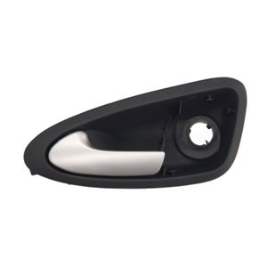 6010-10-016401P Door handle front L (inner, black/silver) fits: SEAT IBIZA IV 6J,