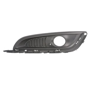 6502-07-5079993P Front bumper cover front L (with fog lamp holes, plastic, black) 