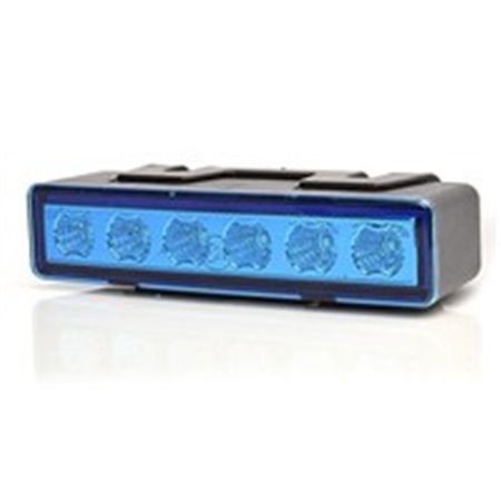 899.1 W117 Roterande varningsljus (blå, 12/24V, LED, horisontell fixering, riktad