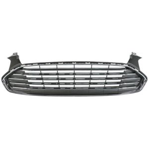 6502-07-2558990P Front grille (black/chrome) fits: FORD MONDEO V 09.14 04.18