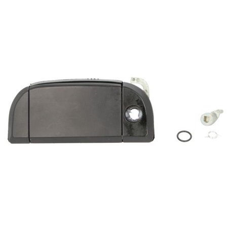 6010-01-013415P Door handle front L (external, with lock hole, black) fits: VW TR