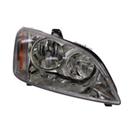 TYC 20-0477-05-2 Headlamp R (H1/H7, electric, without motor, insert colour: chromi