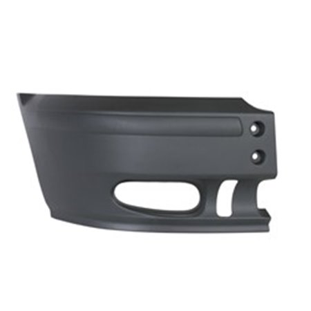 5507-00-2509914Q Bumper corner front R (with fog lamp holes, grey, TÜV) fits: FORD