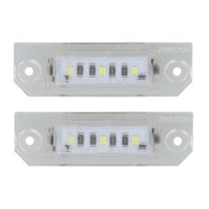 CLP010 Licence plate lighting LED, ligght colour: white; set, 12V,, with
