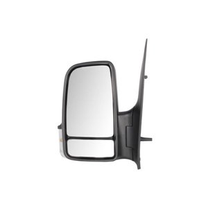 5402-02-2001819P Side mirror L (electric, embossed, with heating, chrome) fits: ME