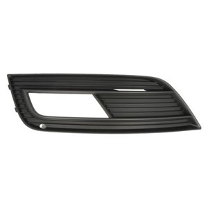6502-07-0029915P Front bumper cover front L (with fog lamp holes, black) fits: AUD
