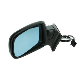 5402-04-1191729P Side mirror L (electric, embossed, with heating, blue, under coat