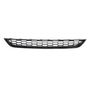 6509-01-2565911PP Front bumper cover front (Bottom, plastic, black glossy) fits: FO