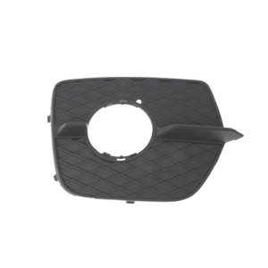 6502-07-0099912P Front bumper cover front R (with fog lamp holes, plastic, black) 