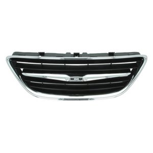 6502-07-6522992P Front grille middle (black/chrome) fits: SAAB 93 II 09.02 01.07