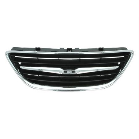 6502-07-6522992P Front grille middle (black/chrome) fits: SAAB 93 II 09.02 01.07