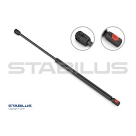 STA935215 Gas spring trunk lid L/R max length: 875,5mm, sUV:394mm (with pro