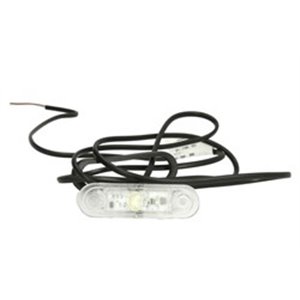 SCH1021857 Outline marker lights, white, LED, hose length 1500 fits: SCHMITZ