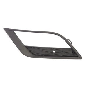 6502-07-6621915P Front bumper cover front L (with fog lamp holes, black) fits: SEA