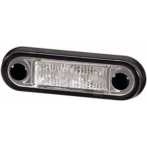 2KA959 640-102 Licence plate lighting (LED, 12/24V, colour: black, glass colour: