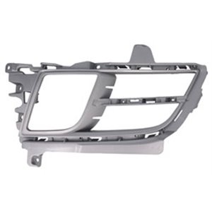 6502-07-3452913P Front bumper cover front L (with fog lamp holes, plastic, chrome)