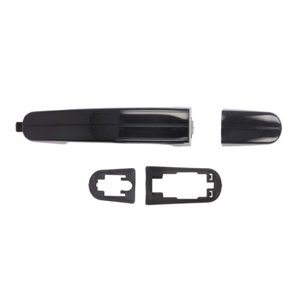 6010-03-039402P Door handle front/rear L/R (external, black/for painting) fits: F